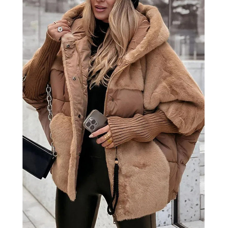 Gisena | Hooded Padded Jacket with Faux Fur