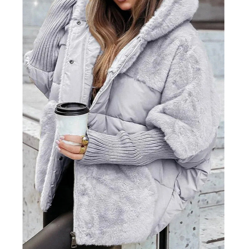Gisena | Hooded Padded Jacket with Faux Fur