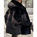 Gisena | Hooded Padded Jacket with Faux Fur