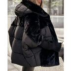 Gisena | Hooded Padded Jacket with Faux Fur