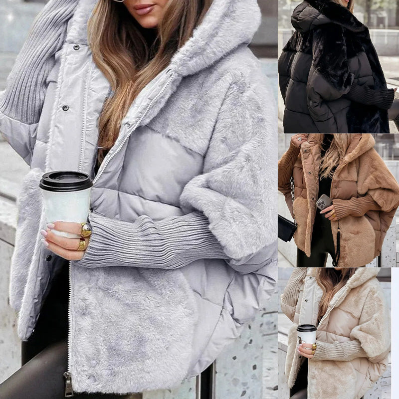 Gisena | Hooded Padded Jacket with Faux Fur