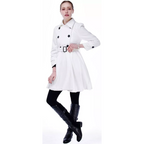 Gisisse | Double-Breasted Belted Flared Coat