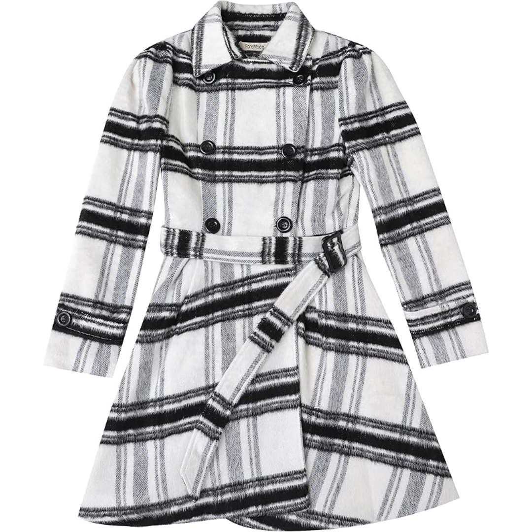 Gisisse | Double-Breasted Belted Flared Coat