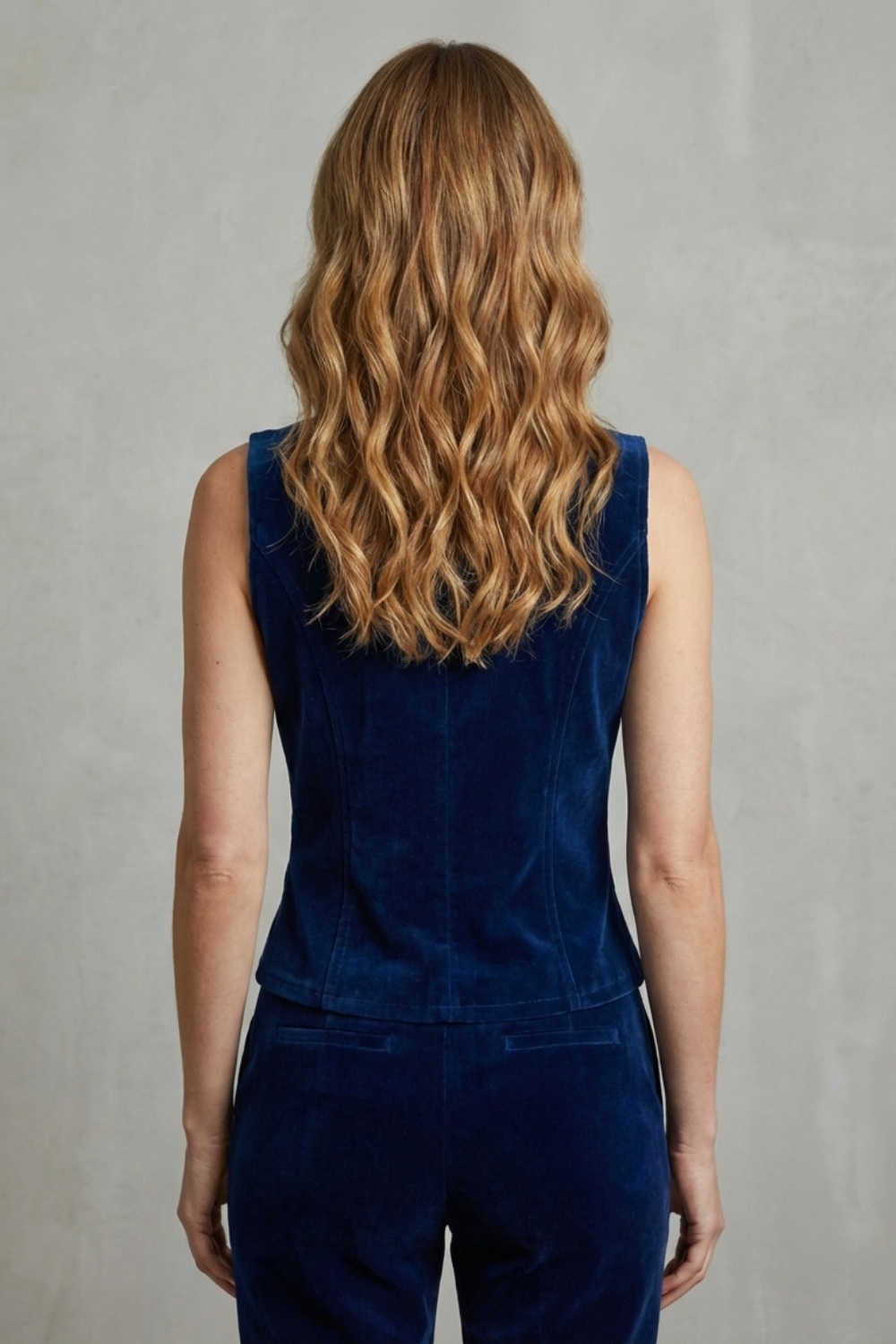 Guinevere | Velvet Double-Breasted Military Vest