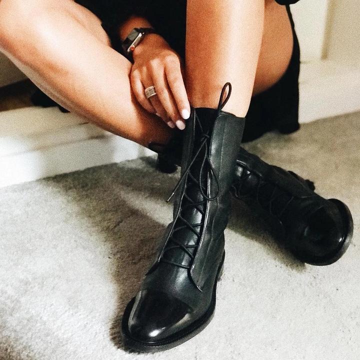 Halana | Classic Leather Ankle Boots
