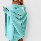 Halena | Knee Length Hooded Cardigan Oversized