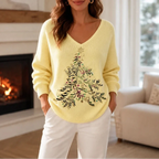 Halenne | Christmas Tree Knit Sweater Relaxed Fit