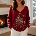 Halenne | Christmas Tree Knit Sweater Relaxed Fit