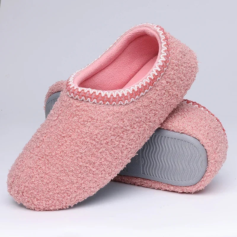 Helelle | Fleece Memory Foam House Slippers