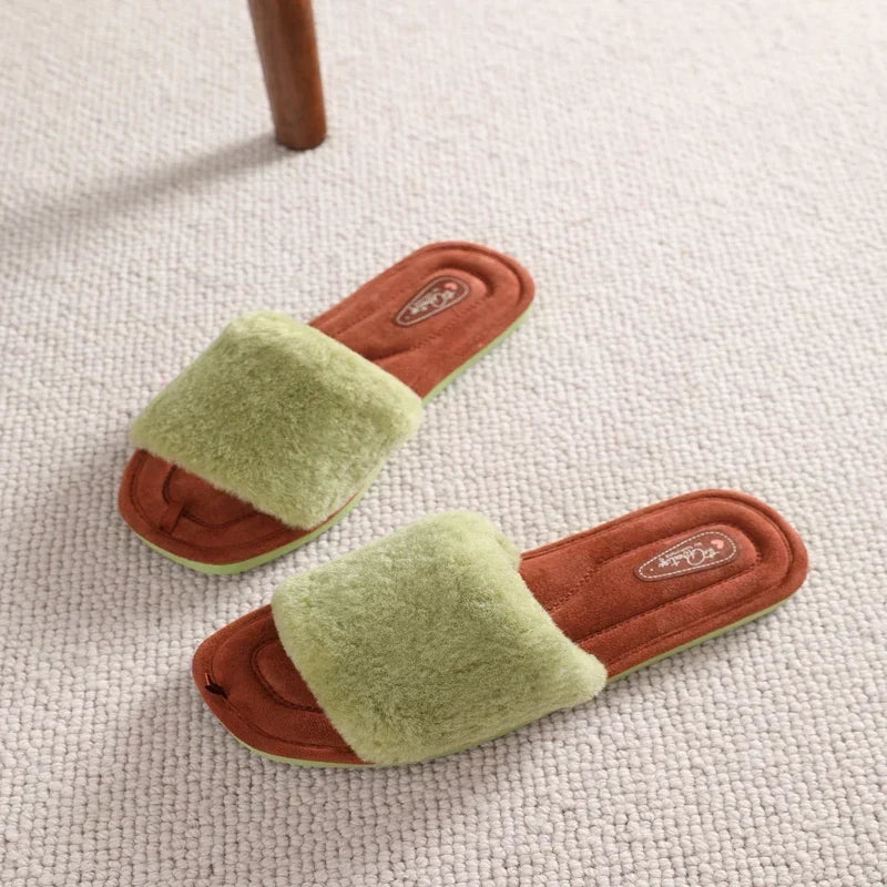 Ilana | Faux Fur Slide Slippers