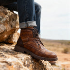 Isaenne | Croc Embossed Western Boots