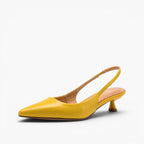 Isaina | Lambskin Slingback Heels with Pointed Toe