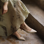 Isaina | Lambskin Slingback Heels with Pointed Toe