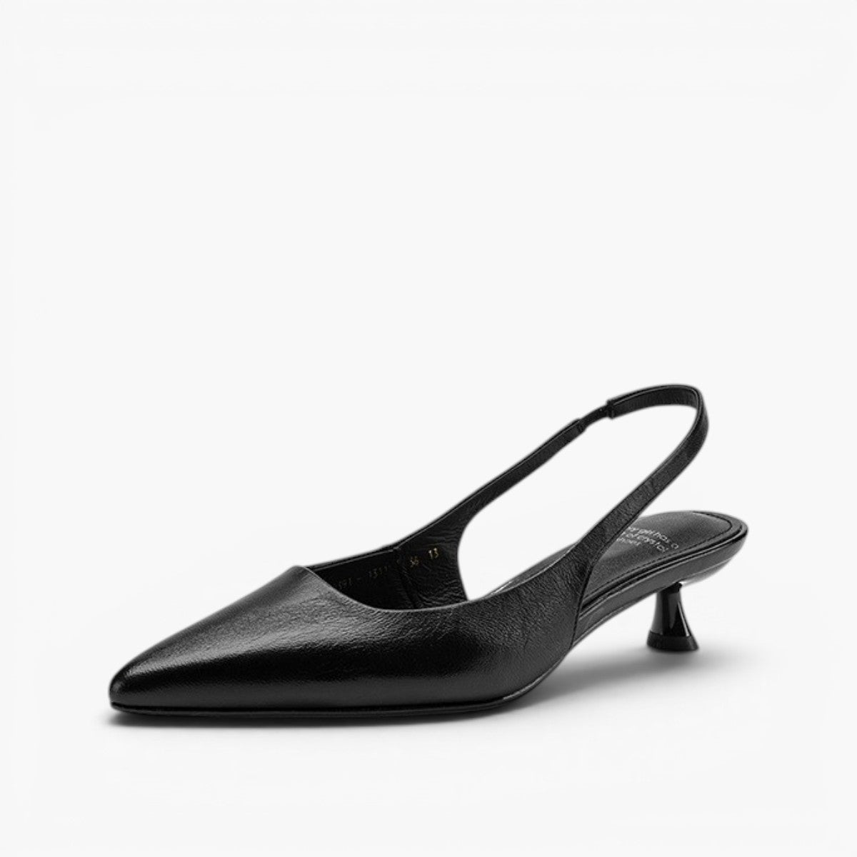 Isaina | Lambskin Slingback Heels with Pointed Toe