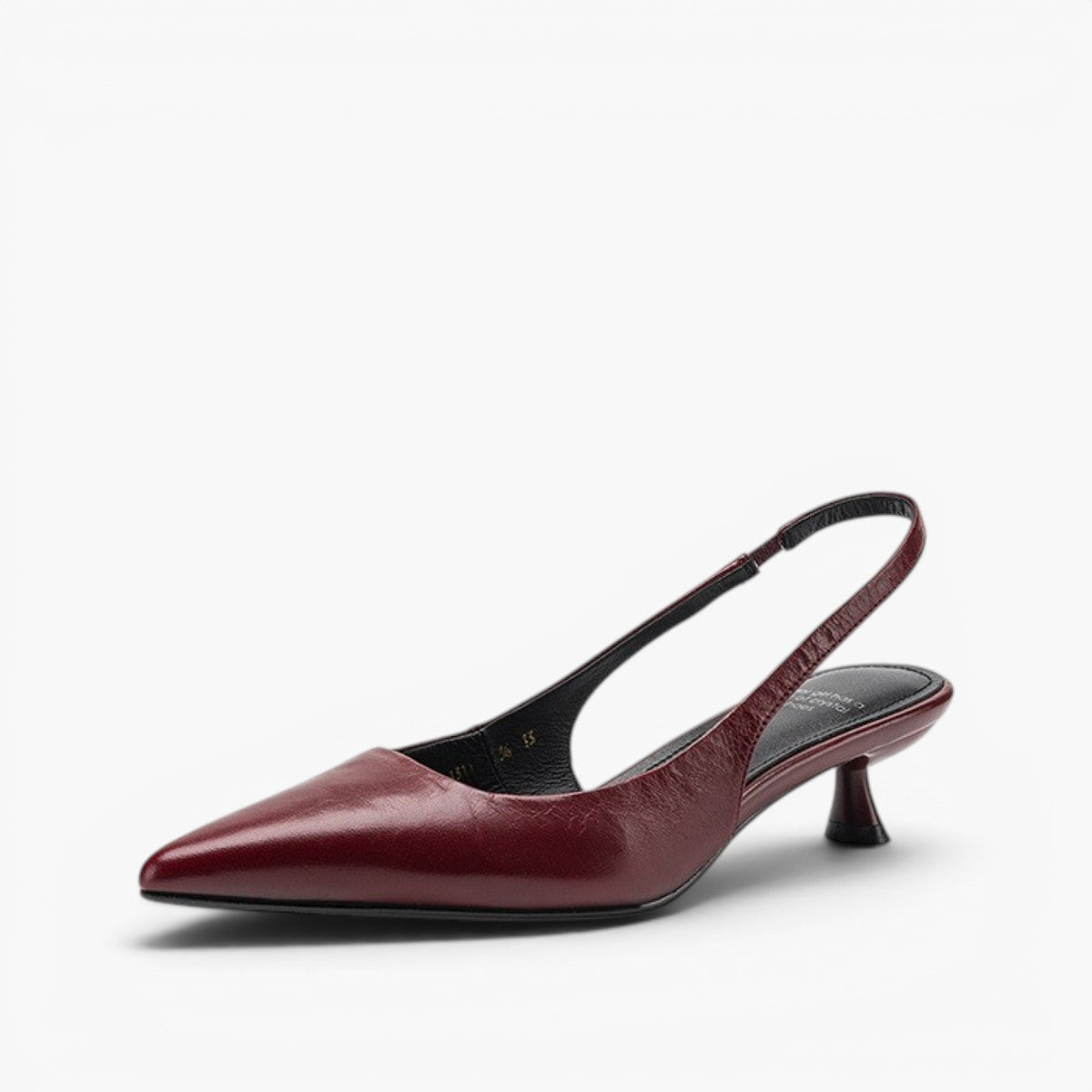 Isaina | Lambskin Slingback Heels with Pointed Toe