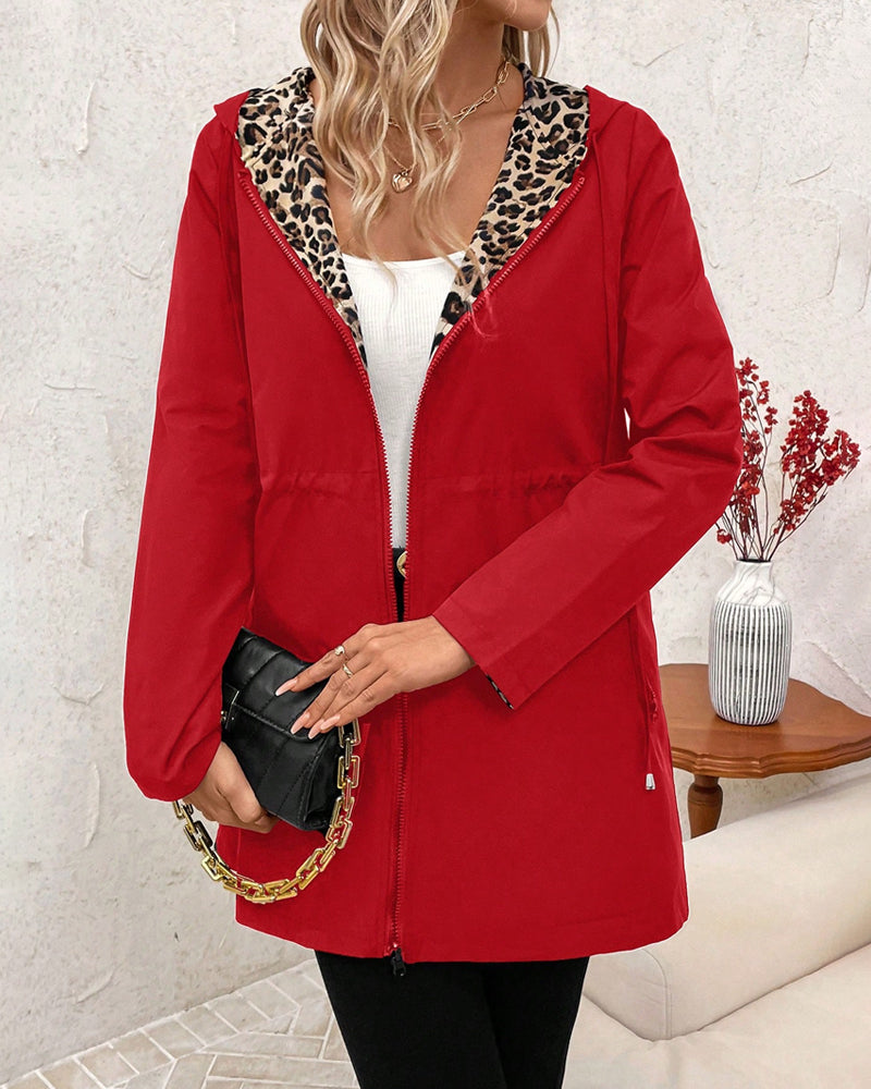Isaisse | Reversible Leopard Print Coat