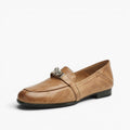 Joranne | Leather Loafers with Lock Detail