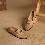 Joranne | Leather Loafers with Lock Detail