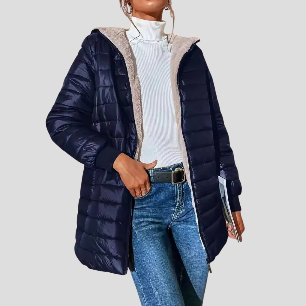 Jorelle | Teddy Lined Hooded Puffer Coat