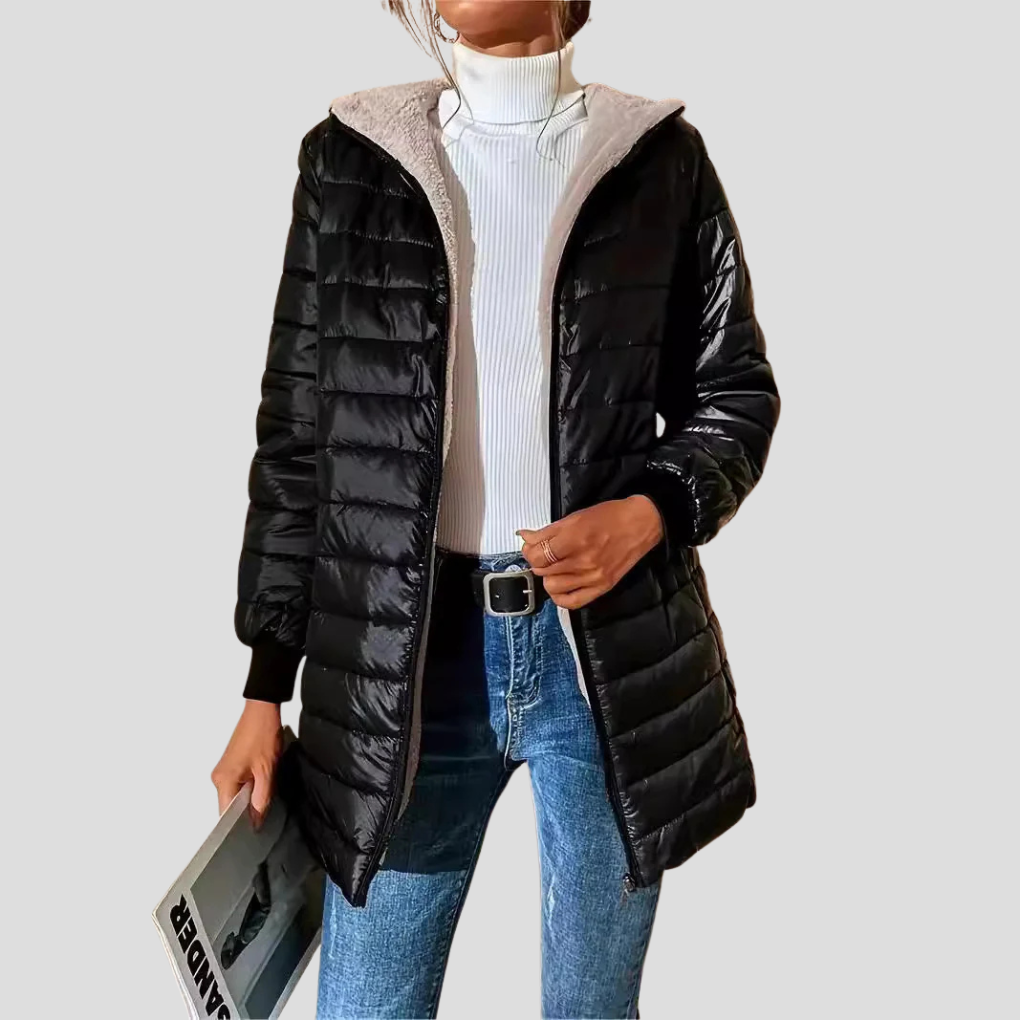 Jorelle | Teddy Lined Hooded Puffer Coat