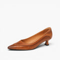 Lauanne | Washed Lambskin Pointed Kitten Heels