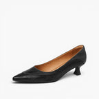 Lauanne | Washed Lambskin Pointed Kitten Heels