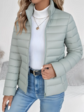 Lauelle | Water-Resistant Quilted Stand Collar Jacket