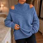 Lirara | Off Shoulder Cable Knit Sweater