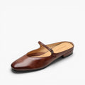 Lirelle | Mary Jane Leather Mules with Buckle Strap