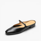 Lirelle | Mary Jane Leather Mules with Buckle Strap