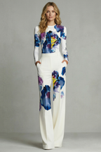 Lirette | Abstract Print Top and Pants Set