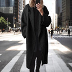 Lysanne | Oversized Double-Breasted Long Coat