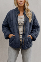Lysina | Quilted Lightweight Jacket with High Collar