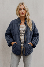 Lysina | Quilted Lightweight Jacket with High Collar