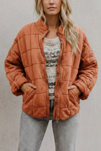 Lysina | Quilted Lightweight Jacket with High Collar