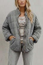 Lysina | Quilted Lightweight Jacket with High Collar