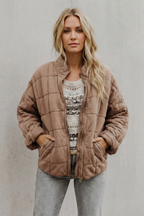 Lysina | Quilted Lightweight Jacket with High Collar