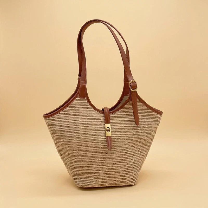 Vivian™ | Structured Woven Tote