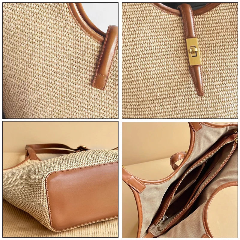 Vivian™ | Structured Woven Tote