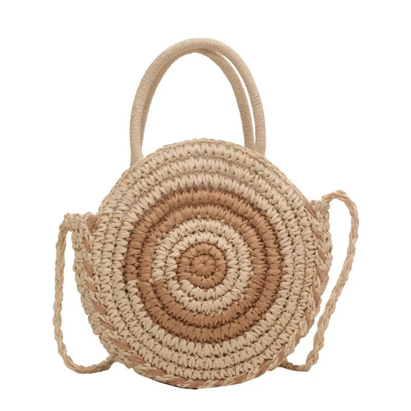Mae™ | Round Woven Shoulder Bag