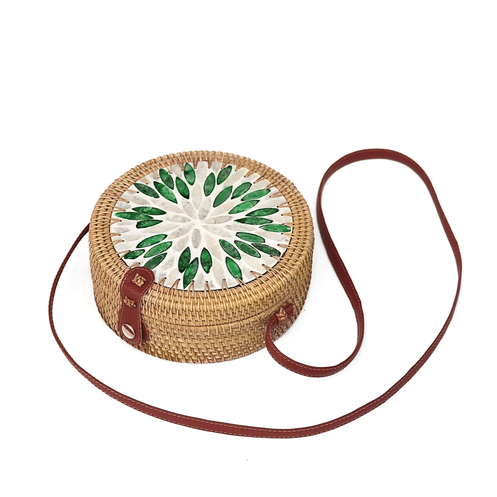 Bette™ | Embroidered Round Crossbody Bag