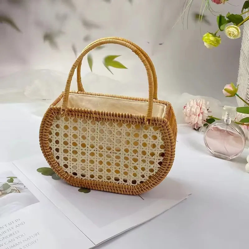 Lou™ | Rattan Basket Tote
