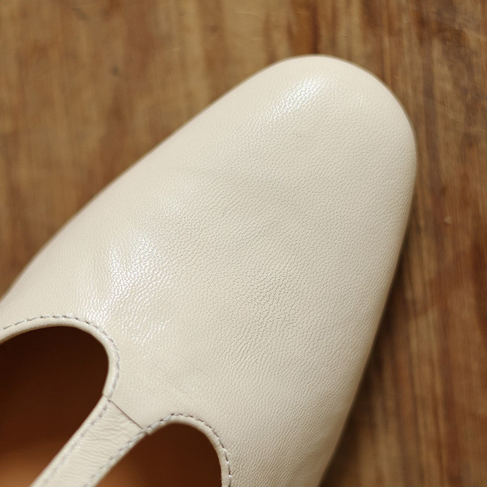 Marora | T-Strap Leather Mary Jane Block Heels