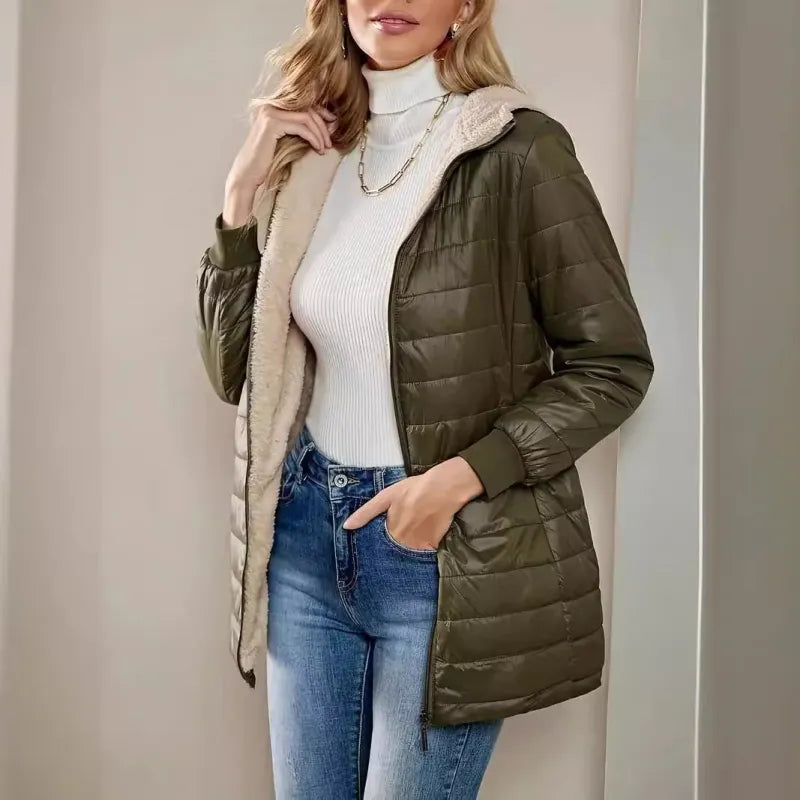 Mirisse | Quilted Hooded Jacket with Plush Lining