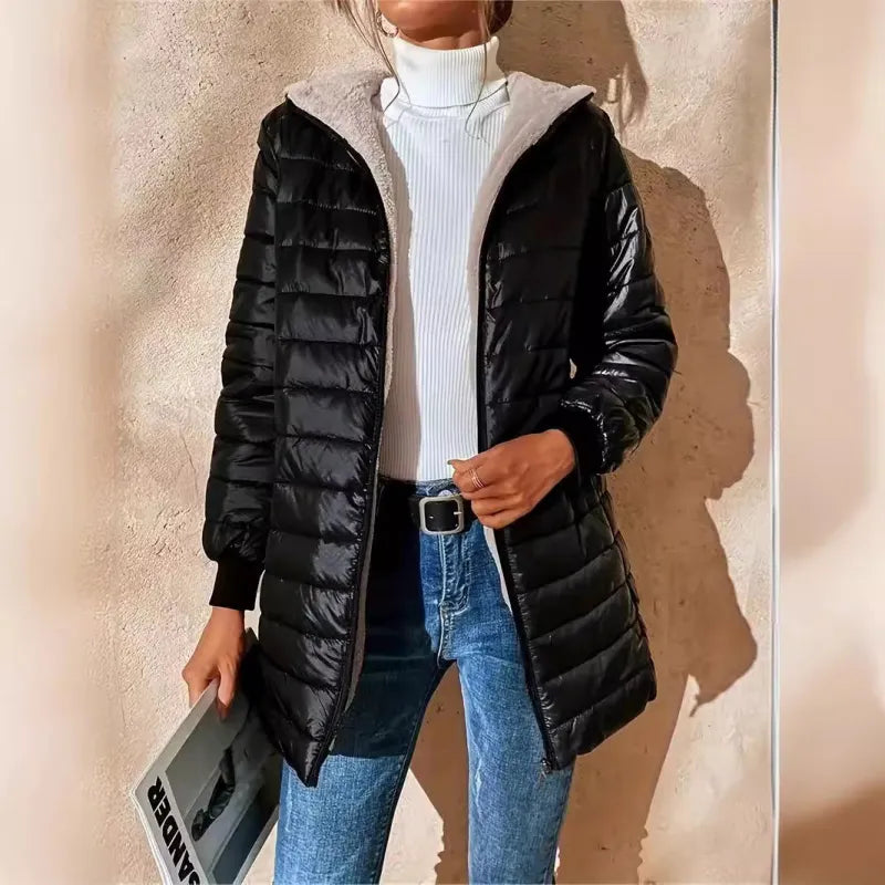 Mirisse | Quilted Hooded Jacket with Plush Lining