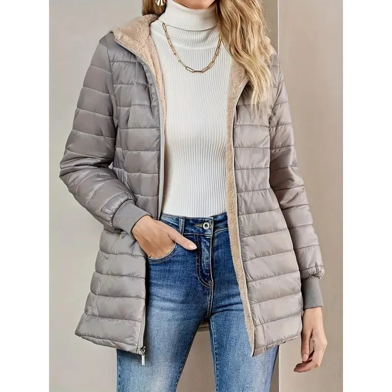 Mirisse | Quilted Hooded Jacket with Plush Lining