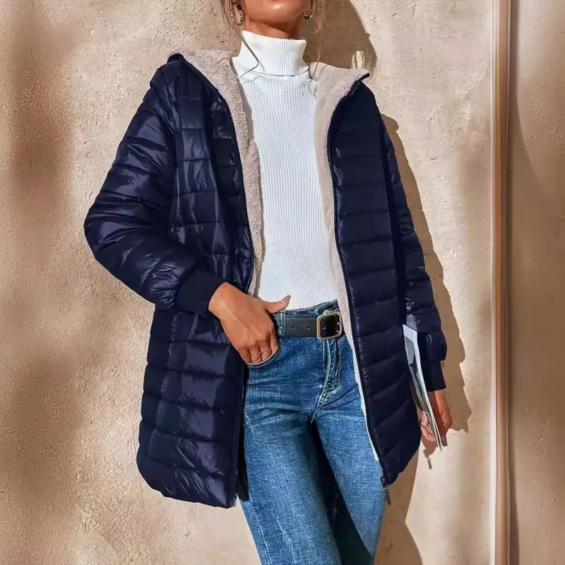 Mirisse | Quilted Hooded Jacket with Plush Lining