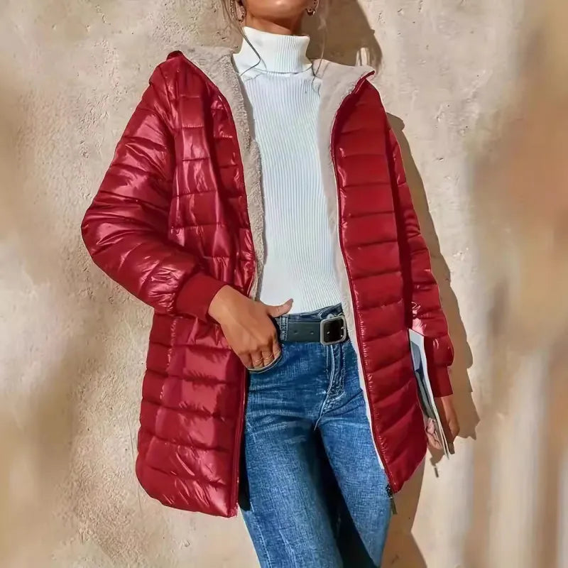 Mirisse | Quilted Hooded Jacket with Plush Lining