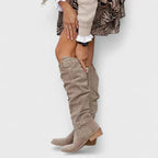 Nelena | Perforated Orthopedic Ankle Boots with Buckle