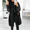 Nelenne | Hooded Long Faux Fur Coat